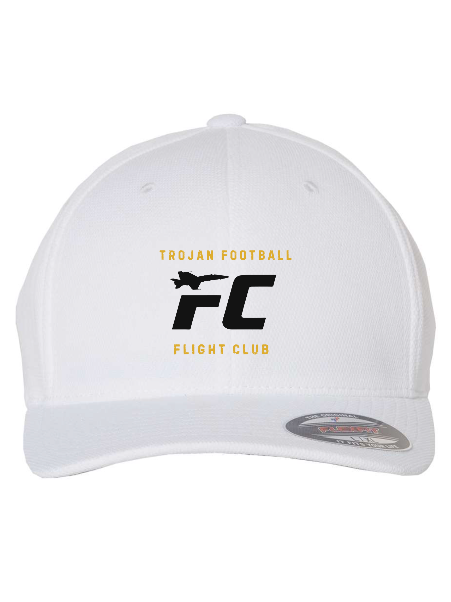 Flight Club Fitted Hat - Black and White