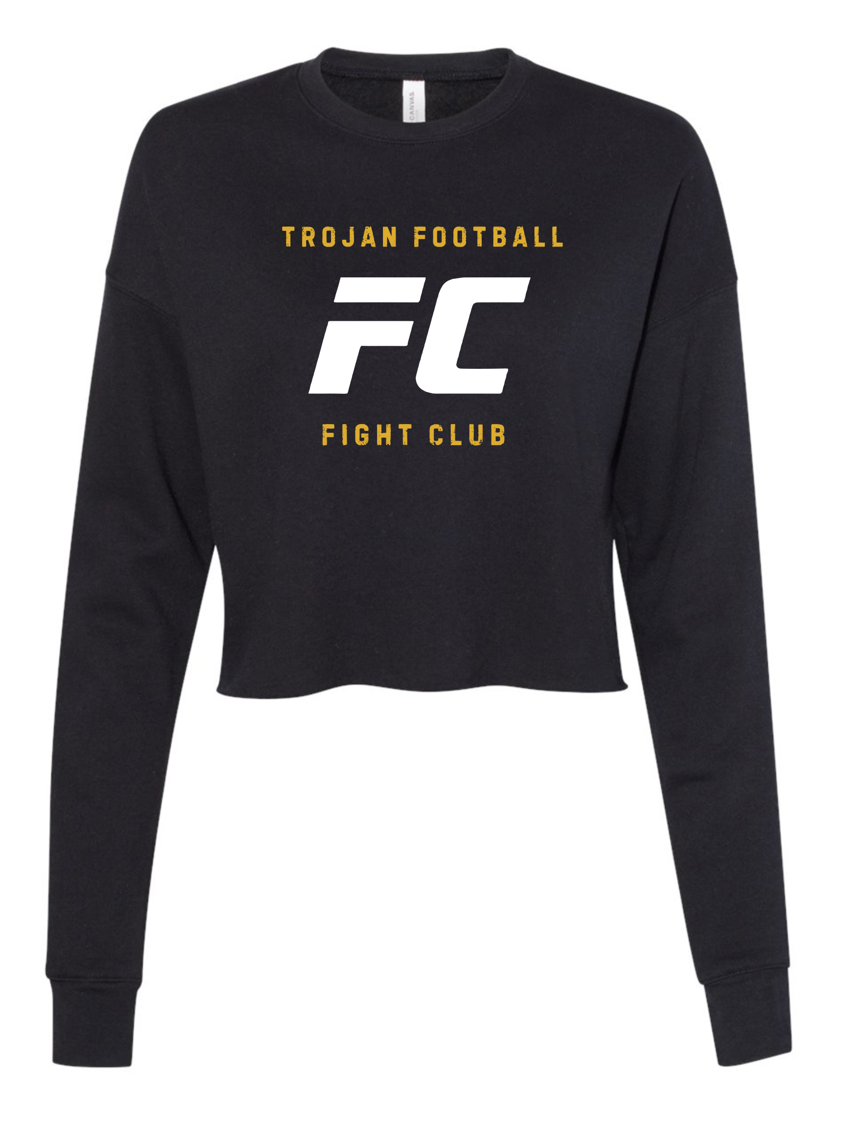 Women's Crop Top Fight Club Sweatshirt