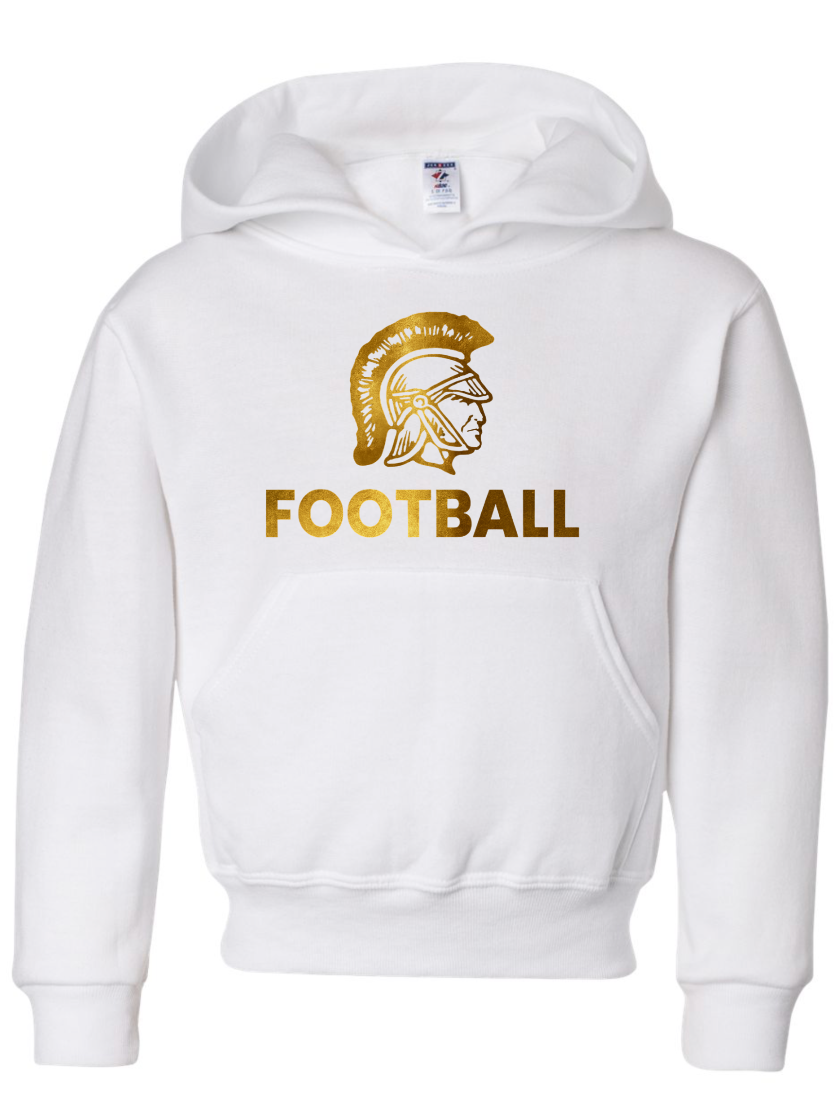 Youth Trojan Football Hooded Sweatshirt