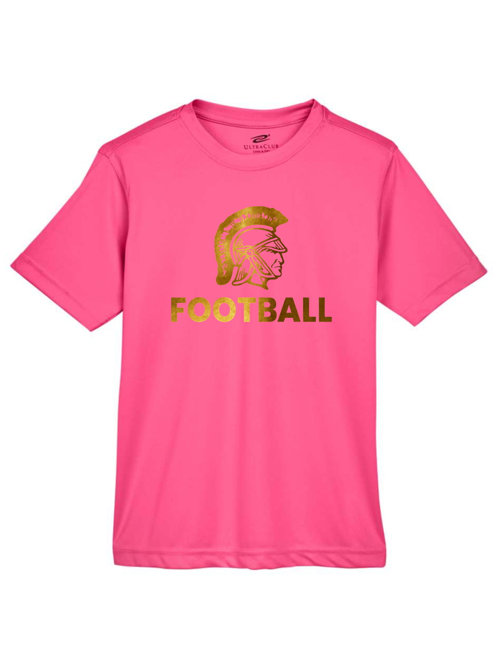 Youth Dri-Fit Trojan Football Pink T-Shirt