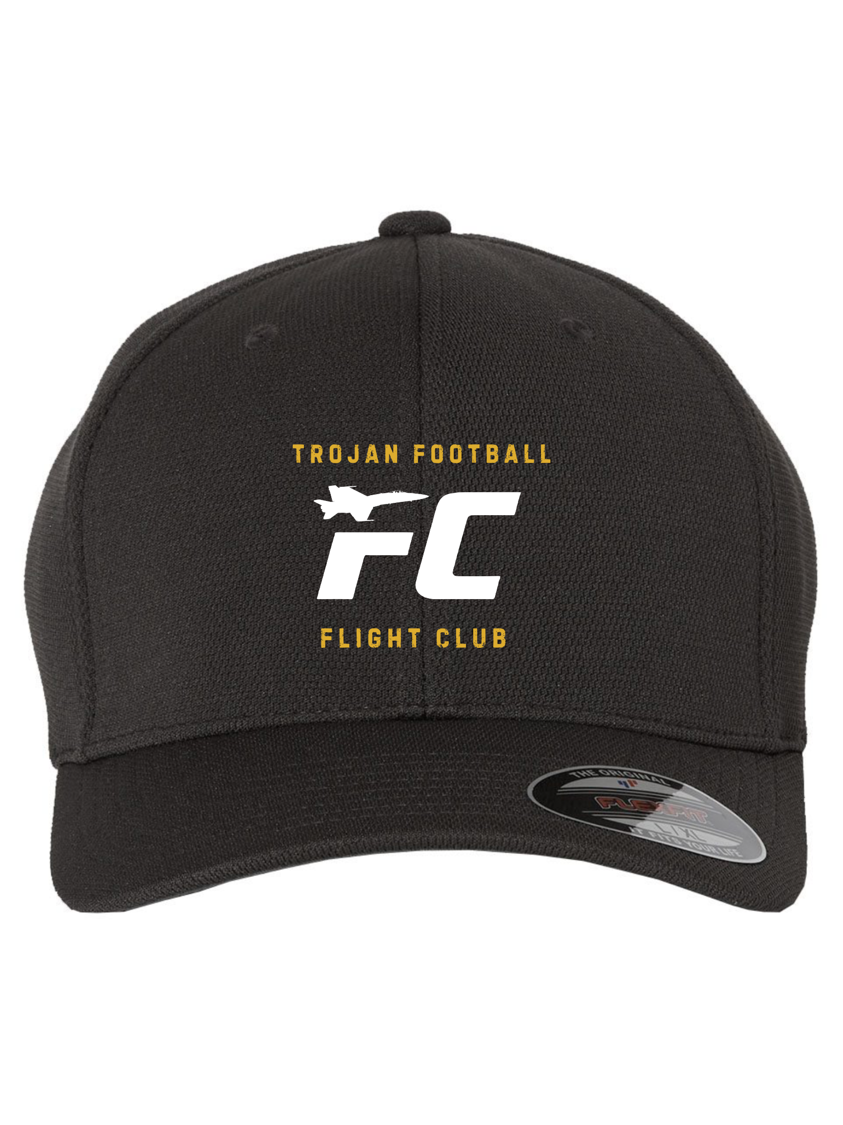 Flight Club Fitted Hat - Black and White