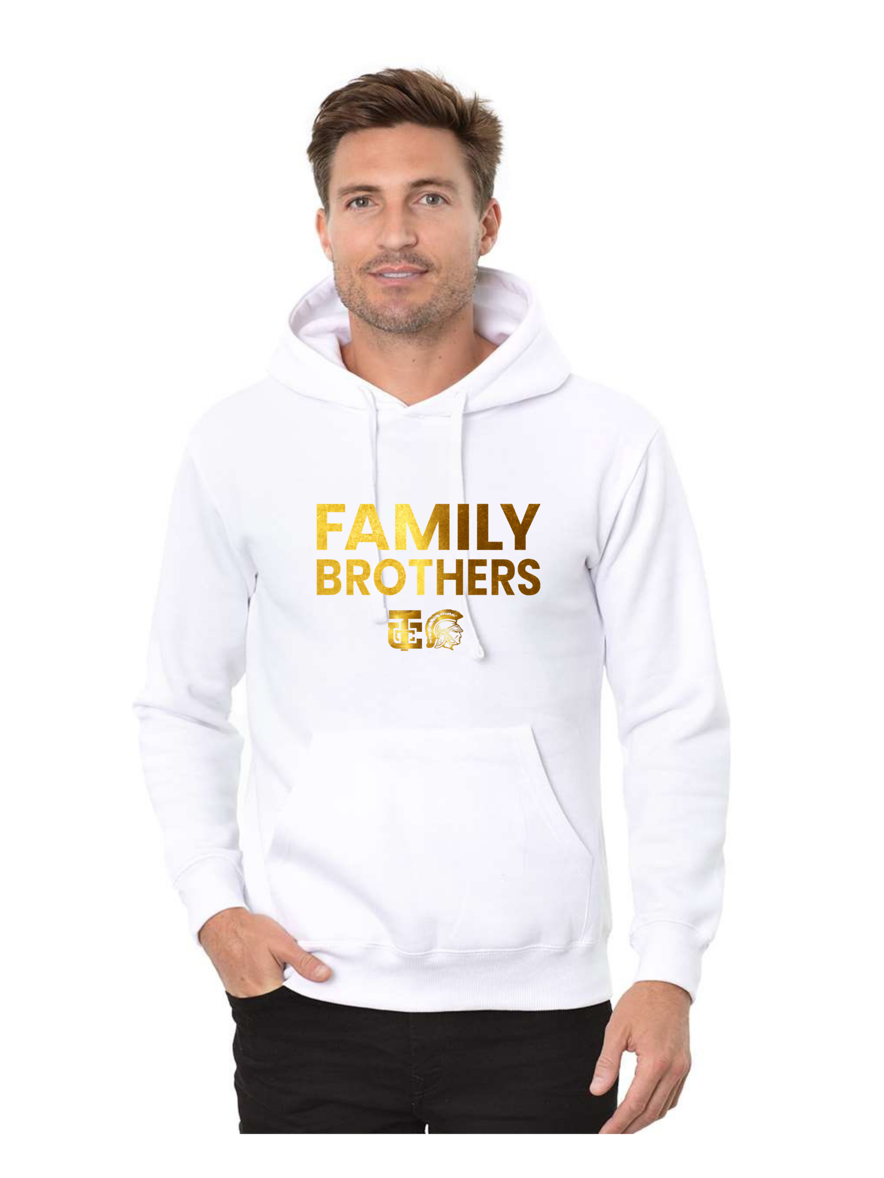 Adult Family Brothers Hoodie - White